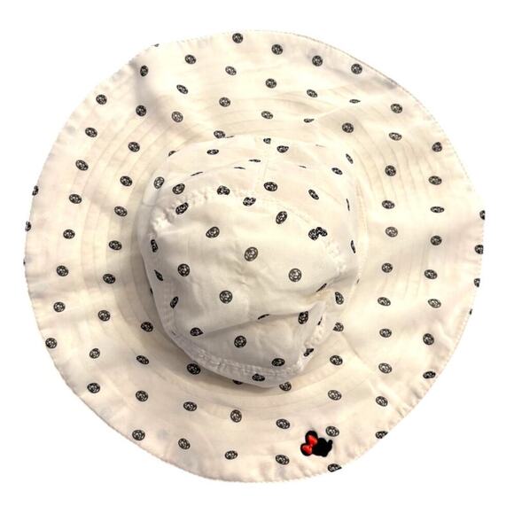 Disney Parks Authentic Original Adult Floppy Sun Hat Polka Dot - Picture 1 of 4